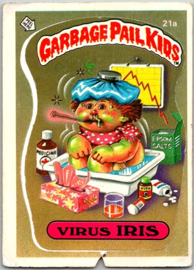 1985 Topps Garbage Pail Kids Series 1 #21a Virus Iris V44454