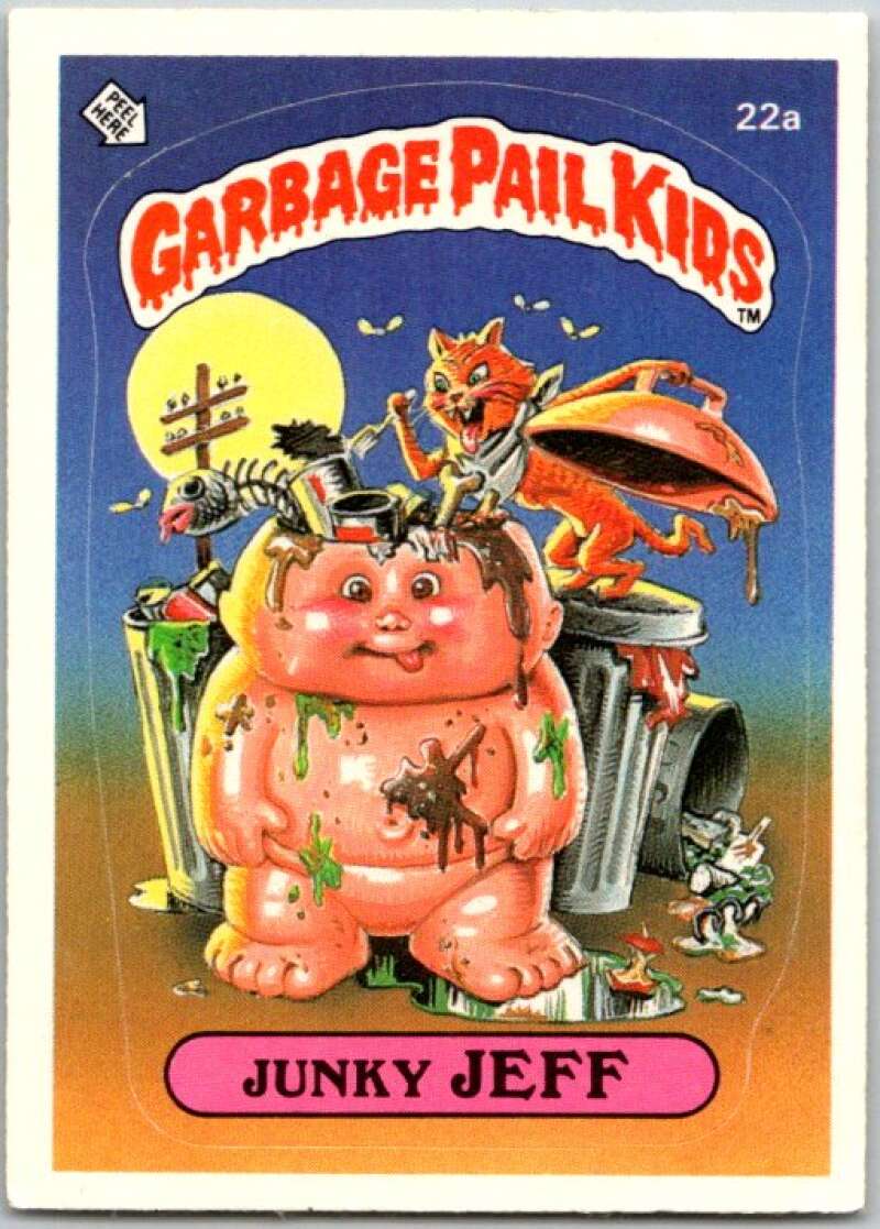 1985 Topps Garbage Pail Kids Series 1 #22a Junky Jeff V44467