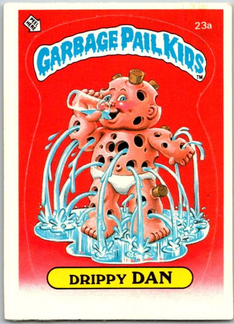 1985 Topps Garbage Pail Kids Series 1 #23a Drippy Dan V44472