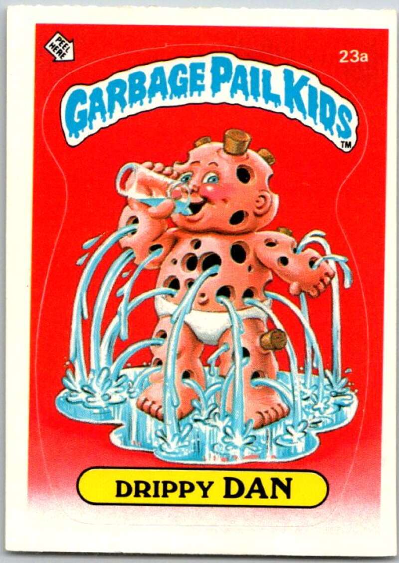 1985 Topps Garbage Pail Kids Series 1 #23a Drippy Dan V44476