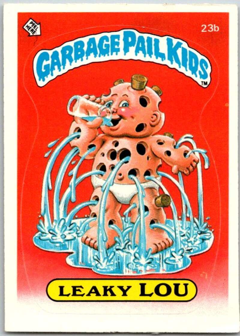 1985 Topps Garbage Pail Kids Series 1 #23b Leaky Lou V44481
