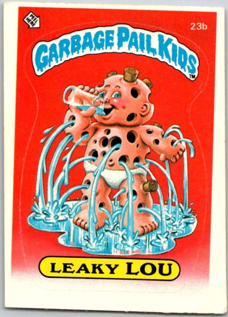 1985 Topps Garbage Pail Kids Series 1 #23b Leaky Lou V44482