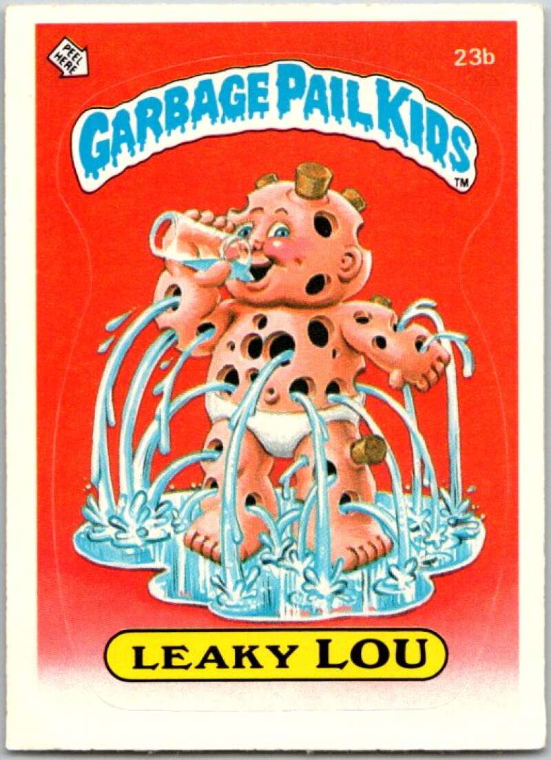 1985 Topps Garbage Pail Kids Series 1 #23b Leaky Lou V44483