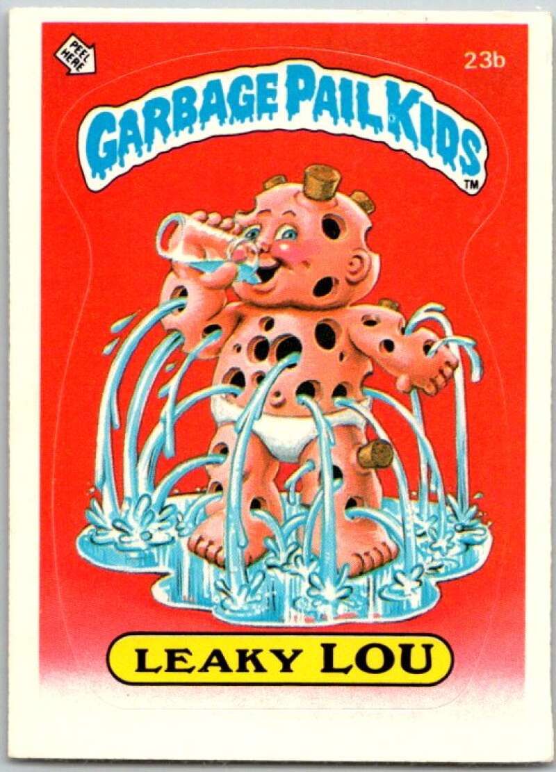 1985 Topps Garbage Pail Kids Series 1 #23b Leaky Lou V44484