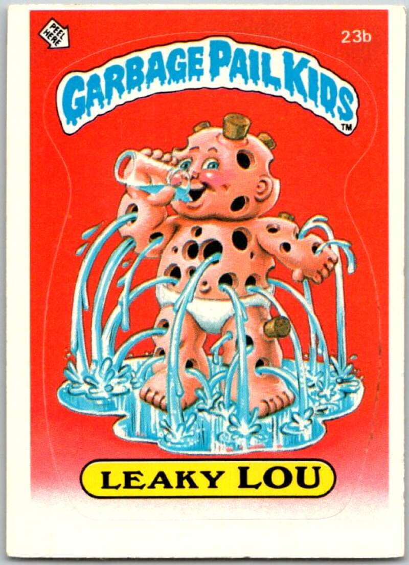 1985 Topps Garbage Pail Kids Series 1 #23b Leaky Lou V44488