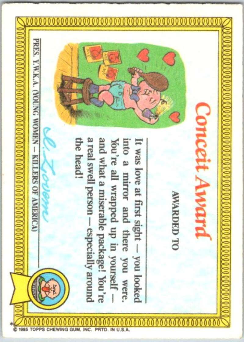 1985 Topps Garbage Pail Kids Series 1 #24a Nervous Rex V44489