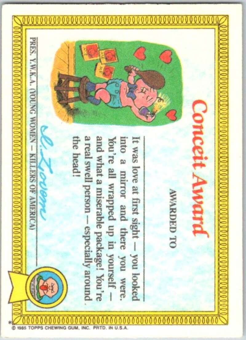 1985 Topps Garbage Pail Kids Series 1 #24a Nervous Rex V44491
