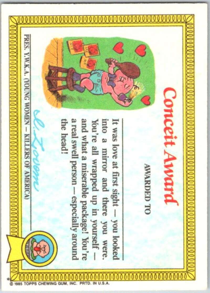 1985 Topps Garbage Pail Kids Series 1 #24a Nervous Rex V44493