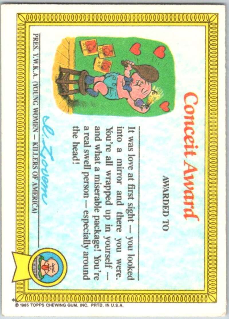 1985 Topps Garbage Pail Kids Series 1 #24a Nervous Rex V44494