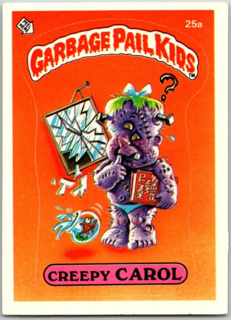 1985 Topps Garbage Pail Kids Series 1 #25a Creepy Carol V44501