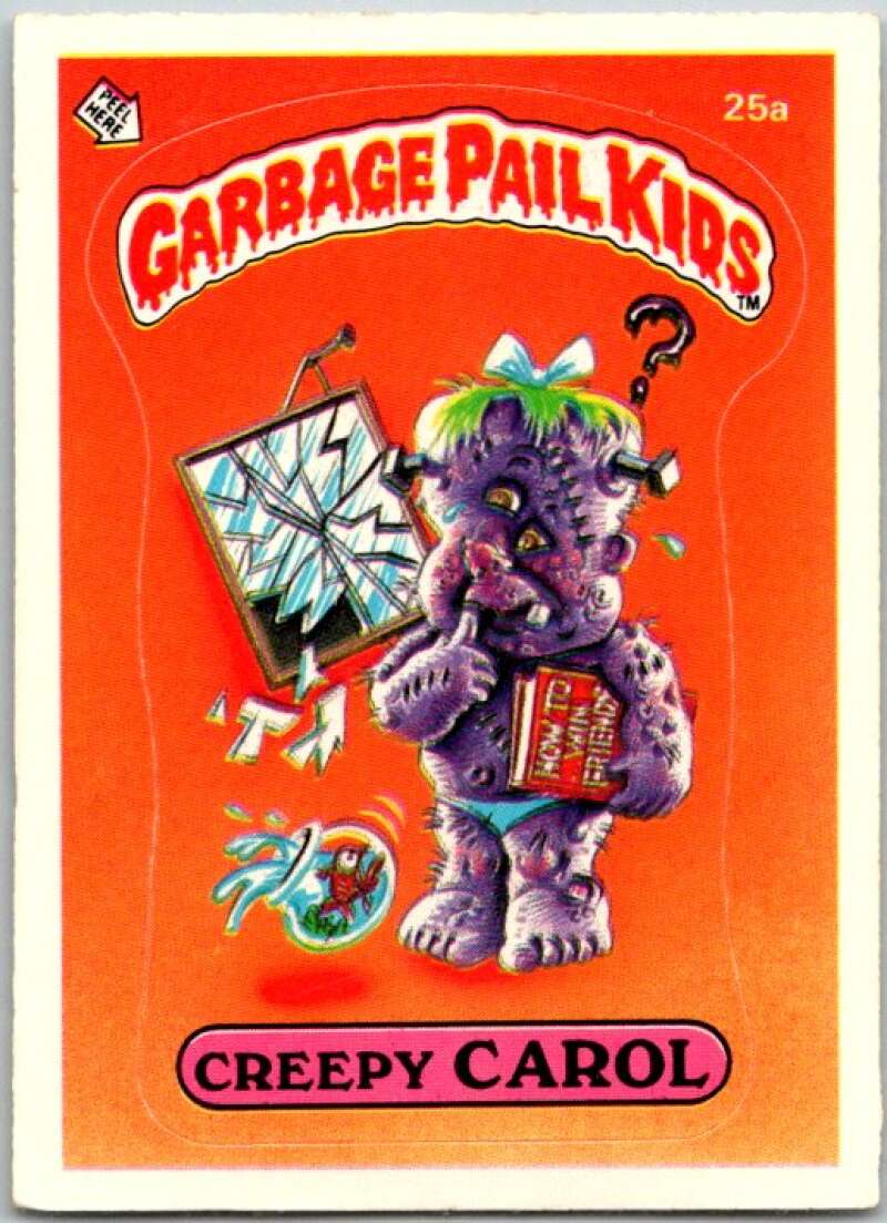 1985 Topps Garbage Pail Kids Series 1 #25a Creepy Carol V44502