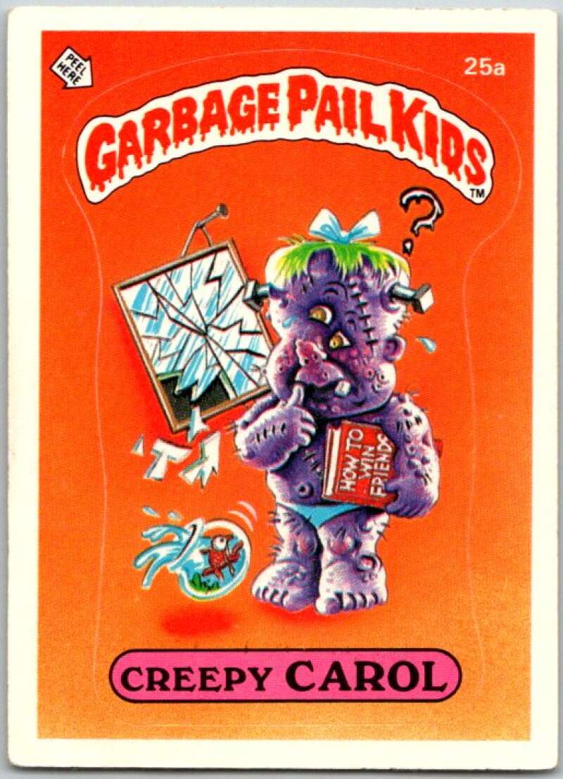 1985 Topps Garbage Pail Kids Series 1 #25a Creepy Carol V44503
