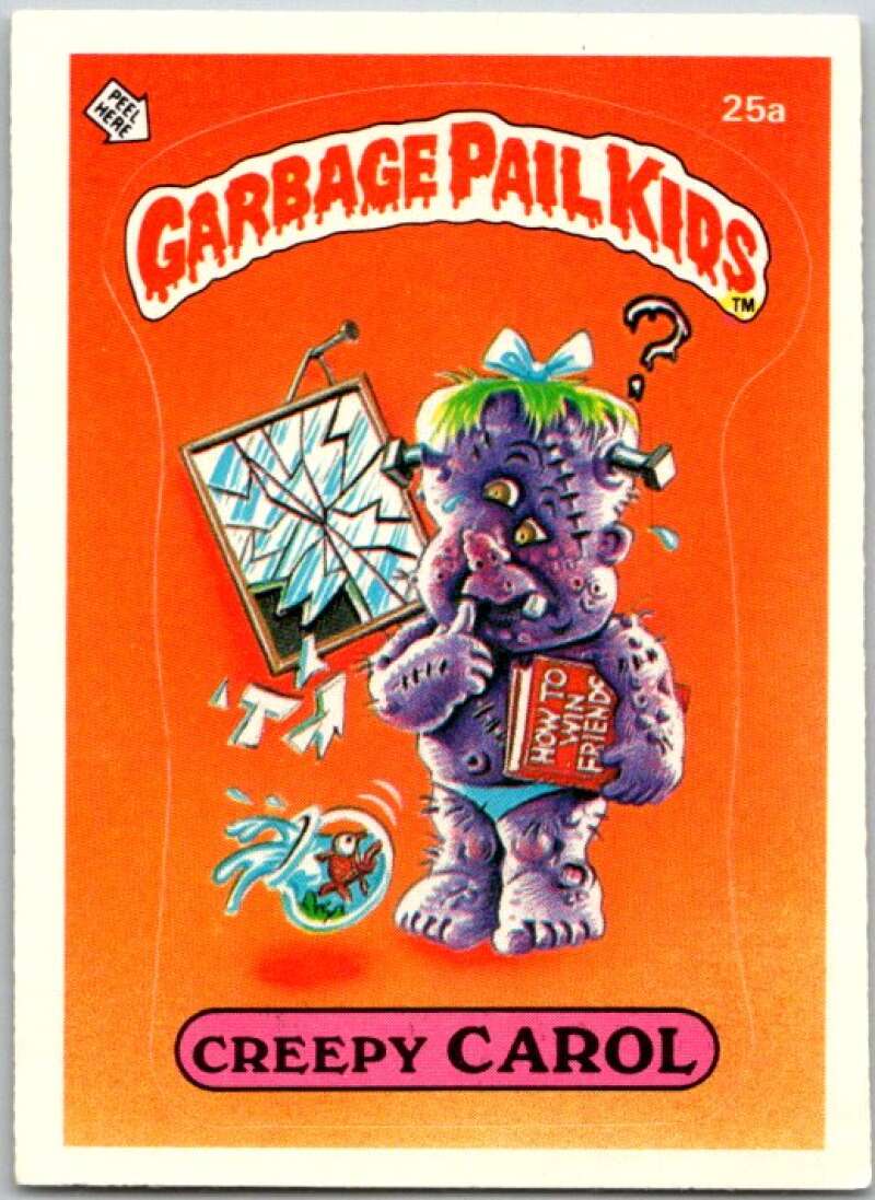 1985 Topps Garbage Pail Kids Series 1 #25a Creepy Carol V44504
