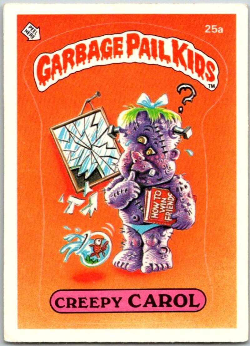 1985 Topps Garbage Pail Kids Series 1 #25a Creepy Carol V44506
