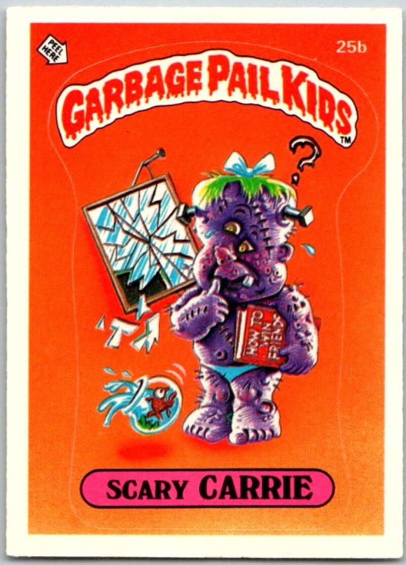 1985 Topps Garbage Pail Kids Series 1 #25b Scary Carrie V44512