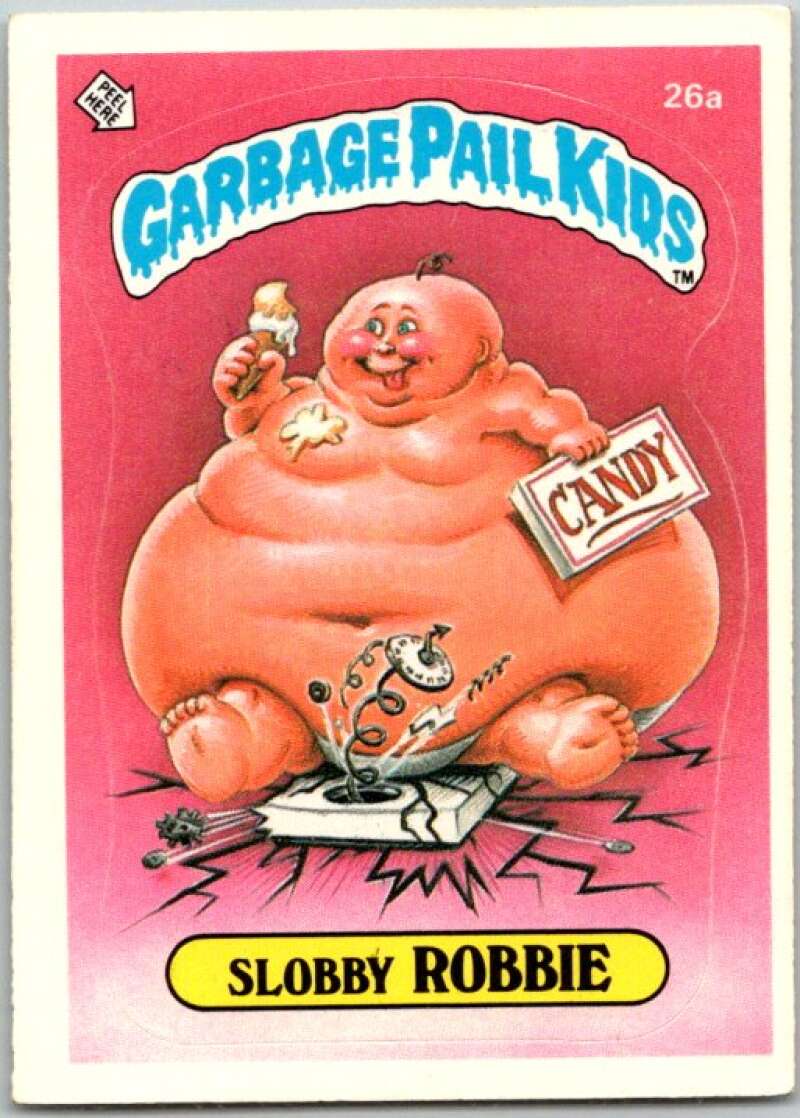 1985 Topps Garbage Pail Kids Series 1 #26a Slobby Robbie V44515