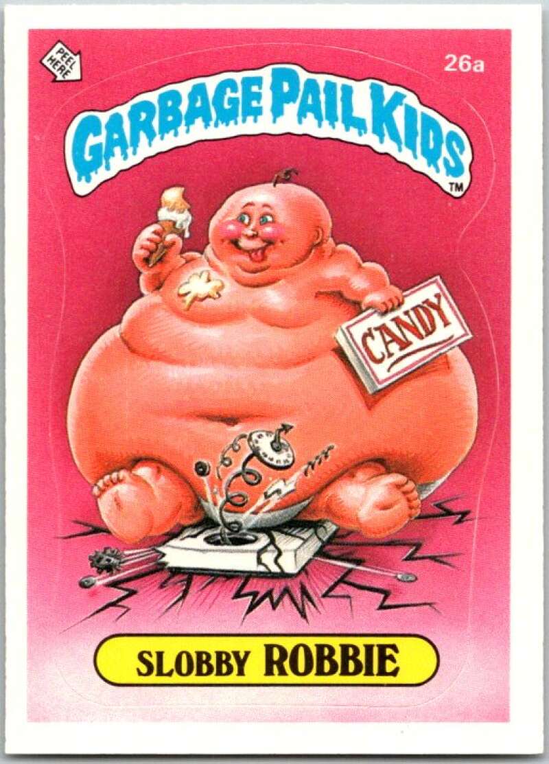 1985 Topps Garbage Pail Kids Series 1 #26a Slobby Robbie V44516