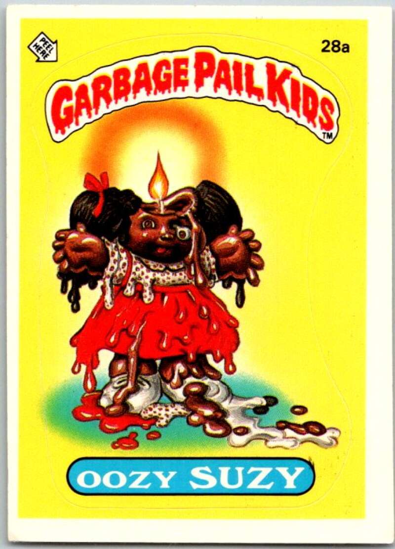 1985 Topps Garbage Pail Kids Series 1 #28a Oozy Suzie V44531