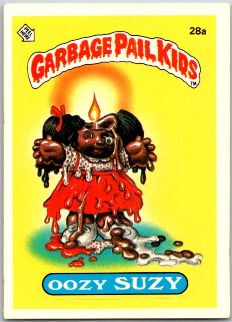 1985 Topps Garbage Pail Kids Series 1 #28a Oozy Suzie V44537