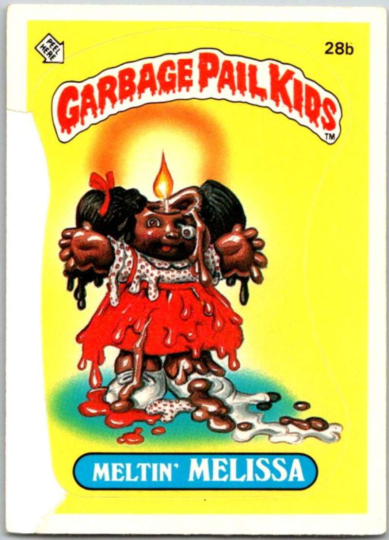 1985 Topps Garbage Pail Kids Series 1 #28b Meltin' Melissa V44538
