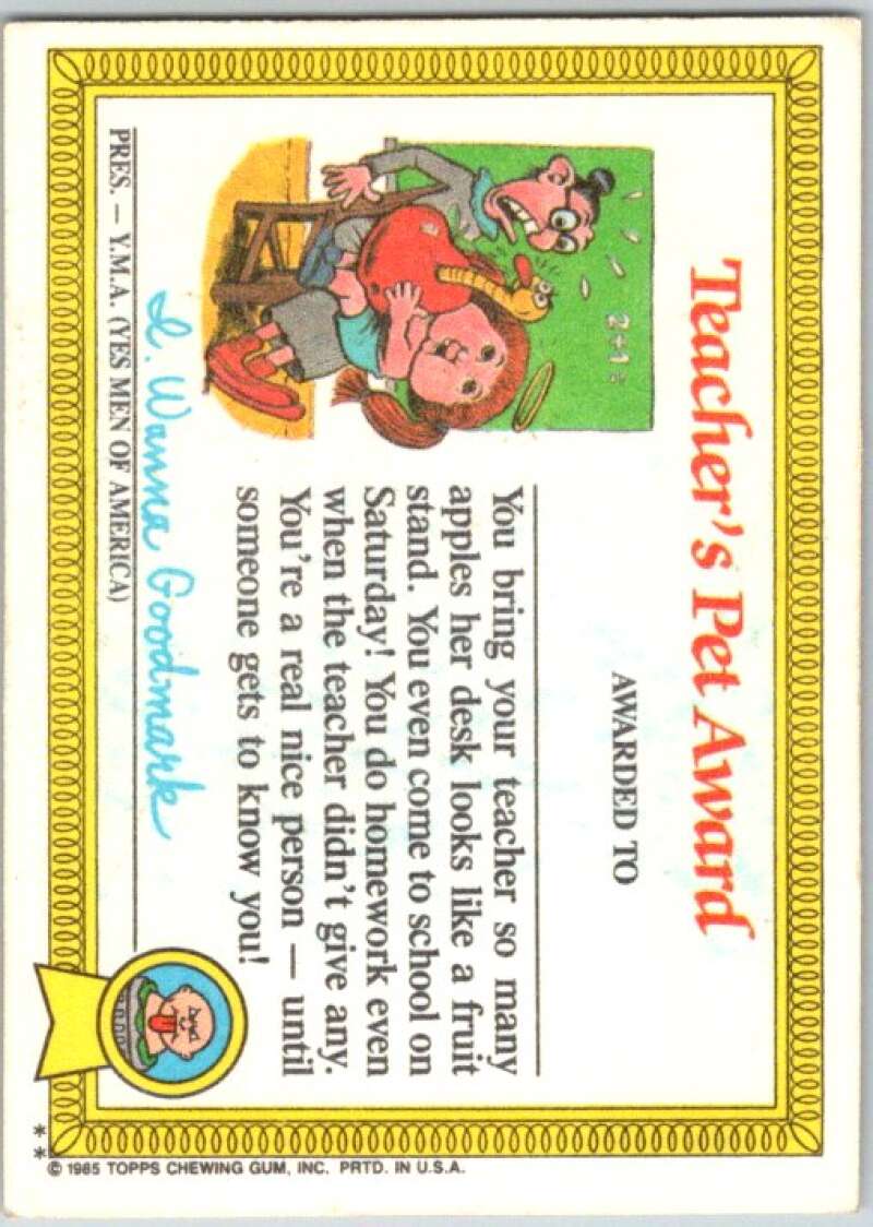 1985 Topps Garbage Pail Kids Series 1 #28b Meltin' Melissa V44540