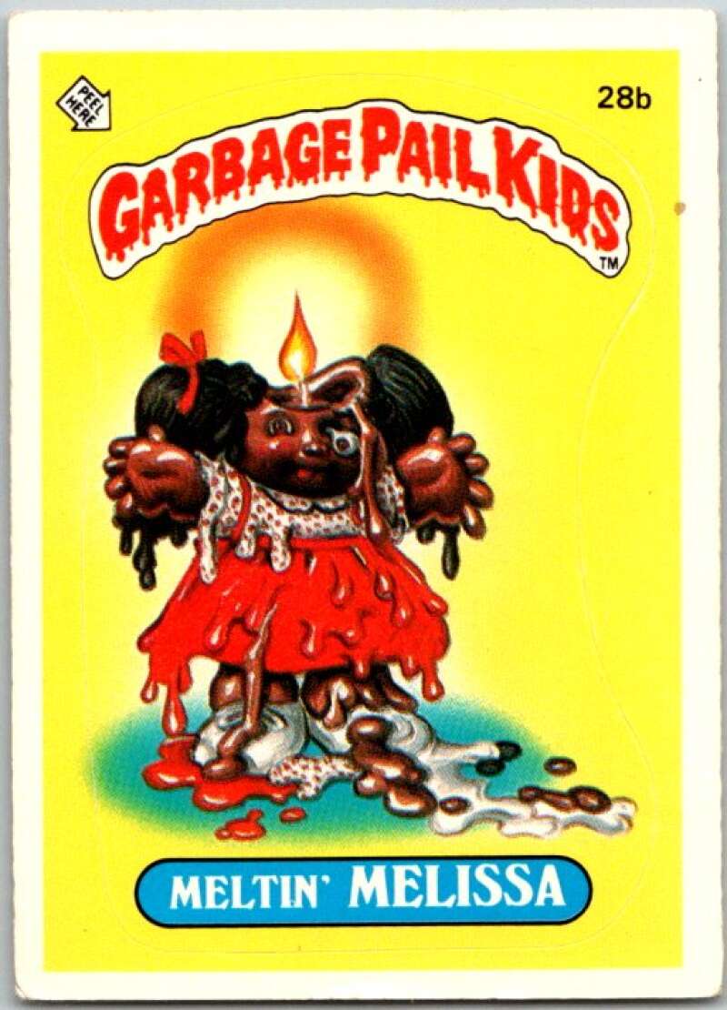 1985 Topps Garbage Pail Kids Series 1 #28b Meltin' Melissa V44543