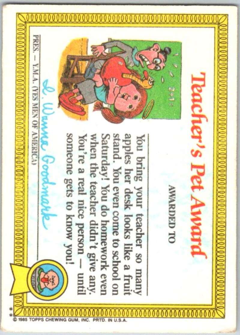 1985 Topps Garbage Pail Kids Series 1 #28b Meltin' Melissa V44544
