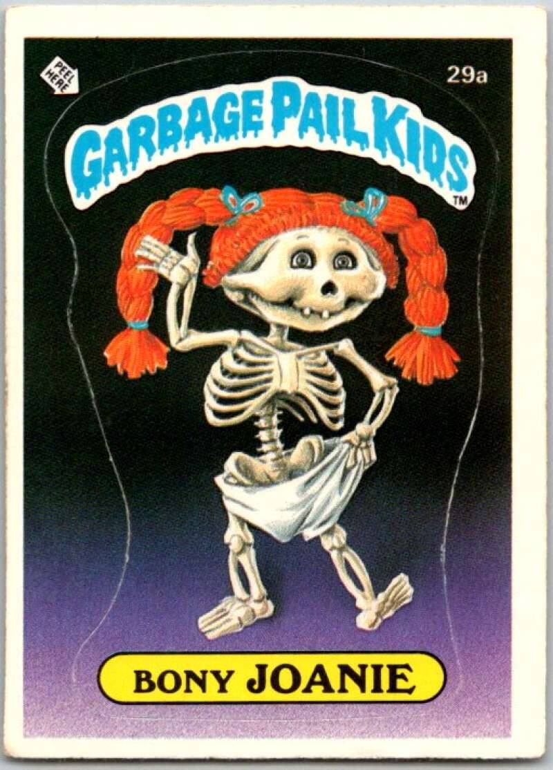1985 Topps Garbage Pail Kids Series 1 #29a Bony Joanie V44549