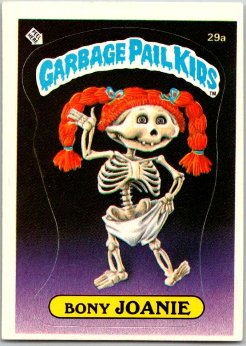 1985 Topps Garbage Pail Kids Series 1 #29a Bony Joanie V44550