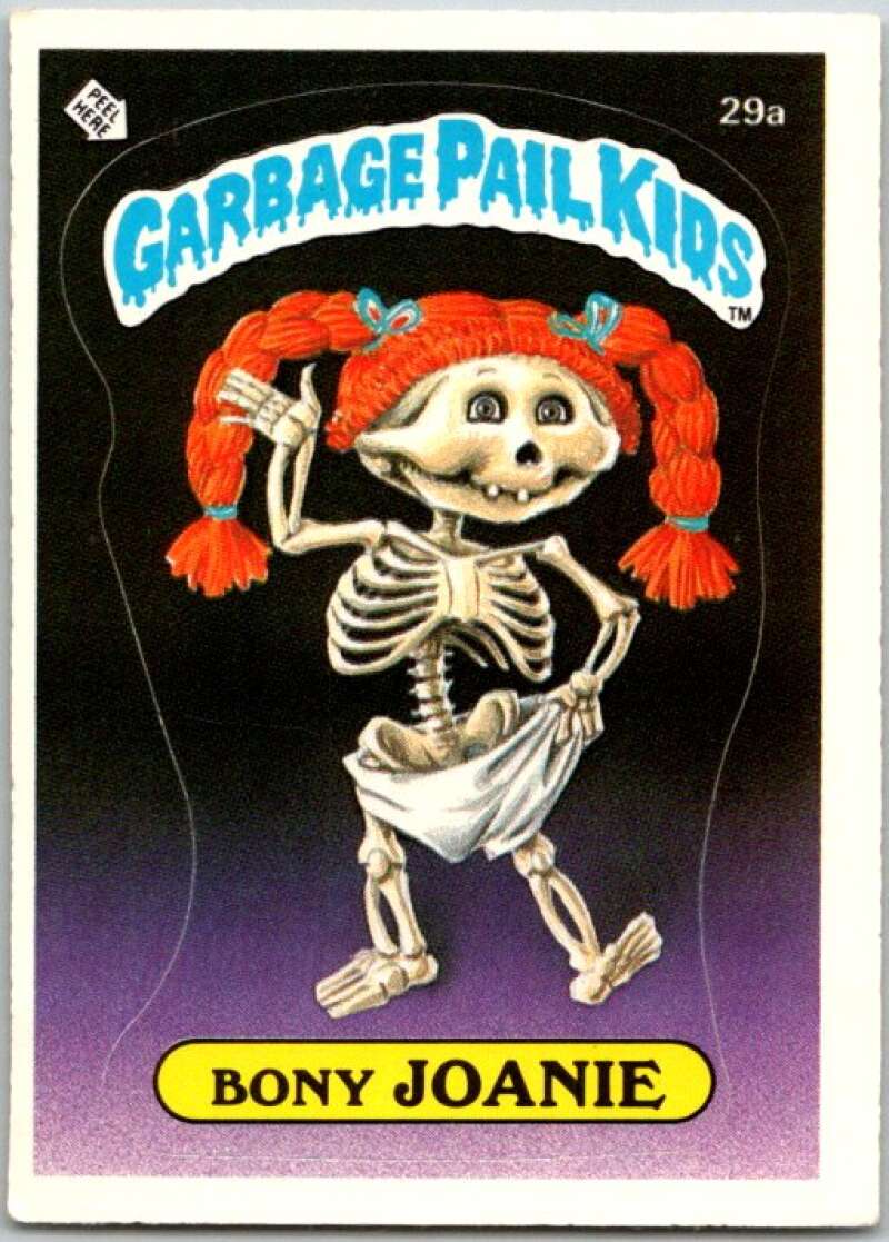 1985 Topps Garbage Pail Kids Series 1 #29a Bony Joanie V44552