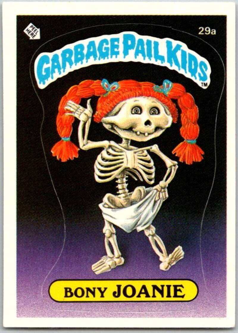 1985 Topps Garbage Pail Kids Series 1 #29a Bony Joanie V44553