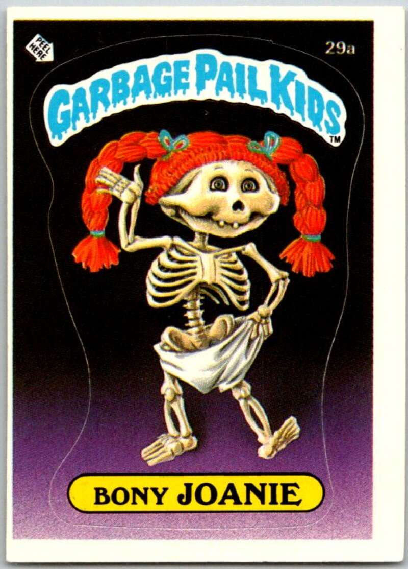 1985 Topps Garbage Pail Kids Series 1 #29a Bony Joanie V44554