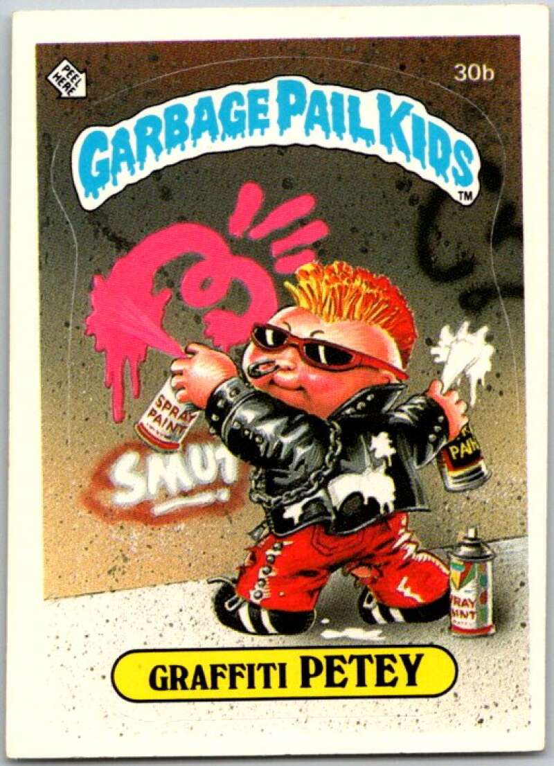 1985 Topps Garbage Pail Kids Series 1 #30b Graffiti Petey V44570