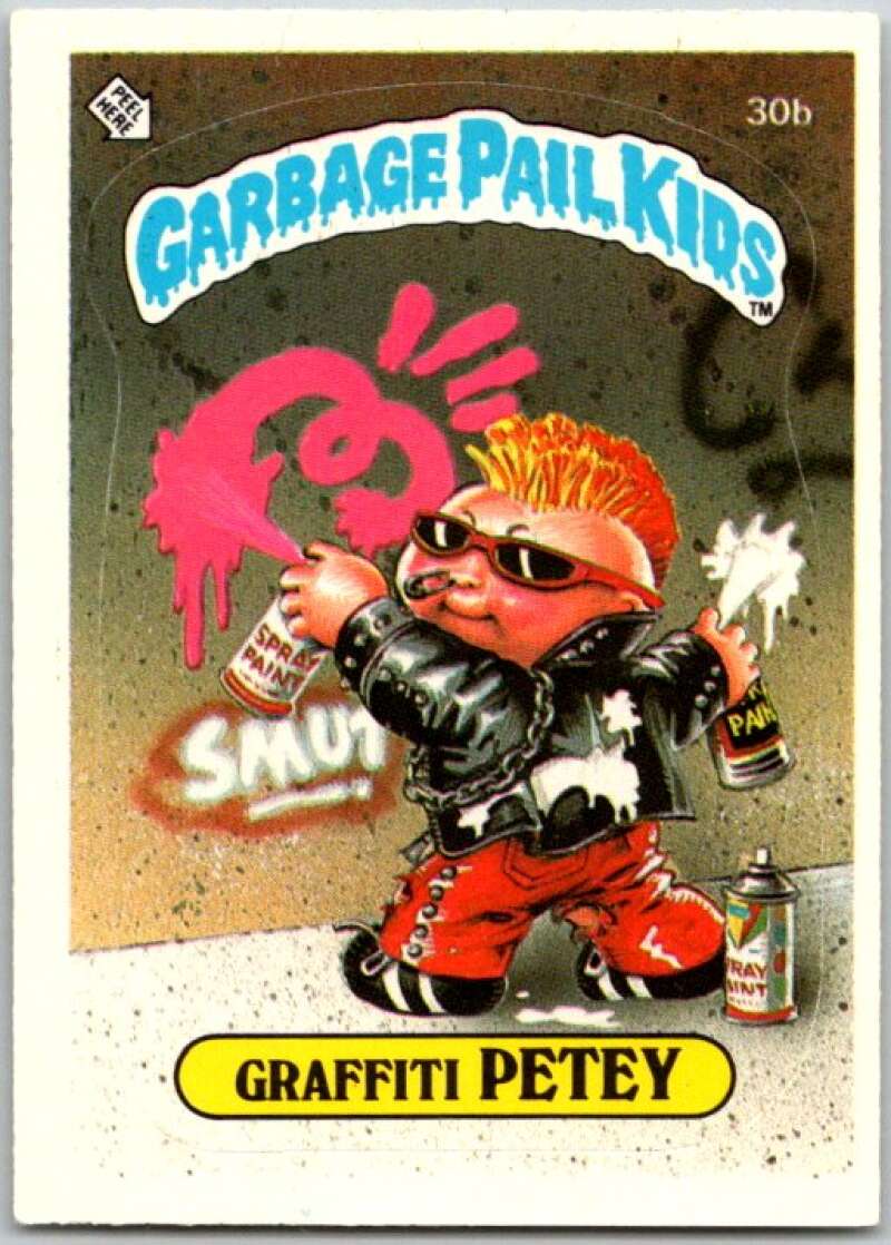 1985 Topps Garbage Pail Kids Series 1 #30b Graffiti Petey V44571