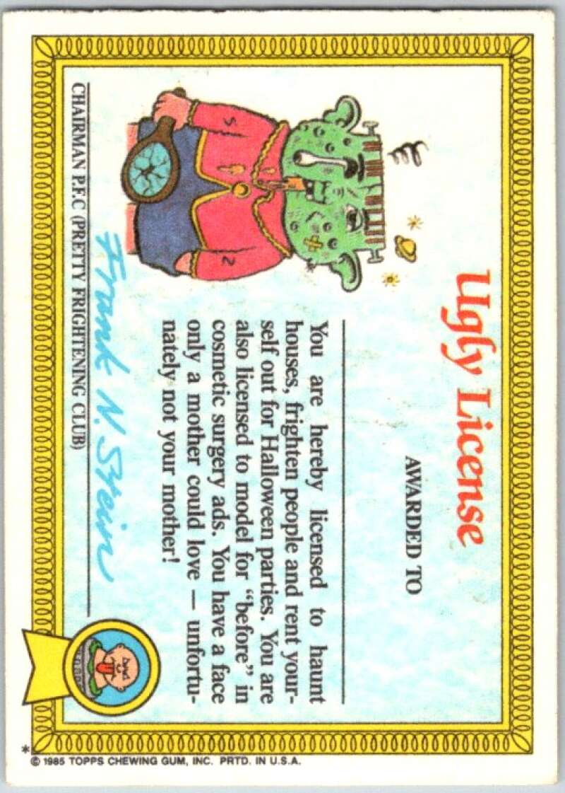 1985 Topps Garbage Pail Kids Series 1 #31a Run Down Rhoda V44576