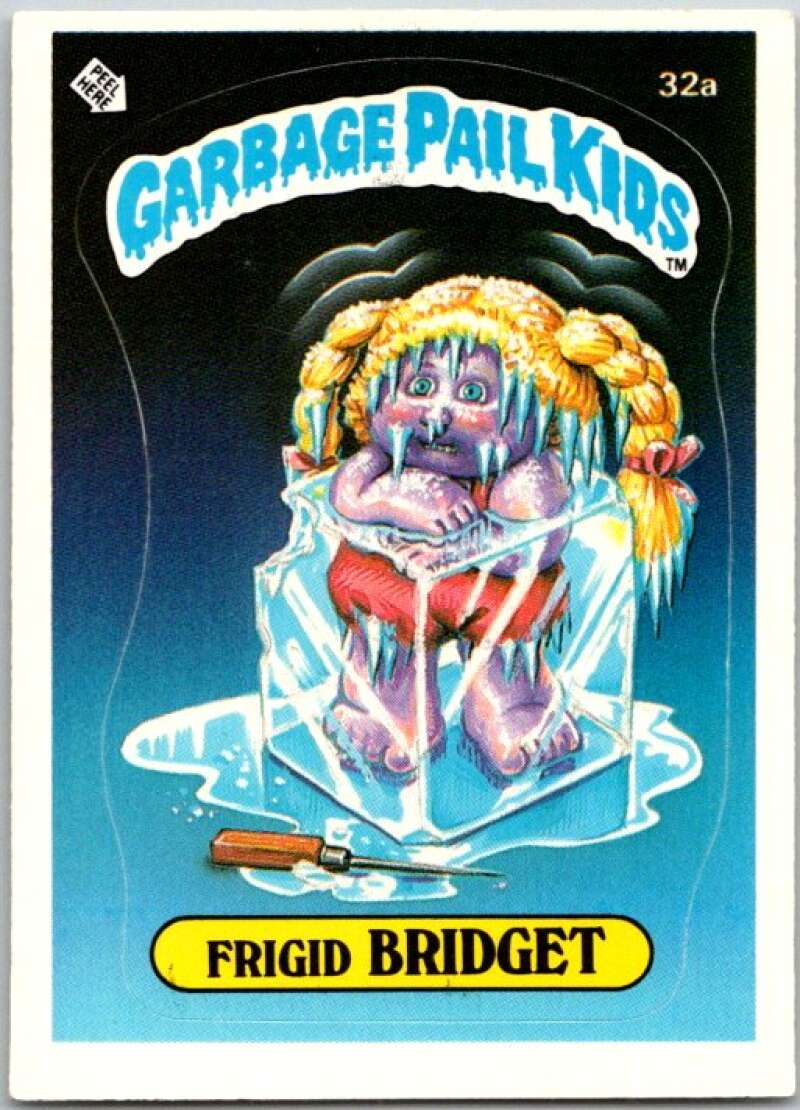 1985 Topps Garbage Pail Kids Series 1 #32a Frigid Bridget V44586
