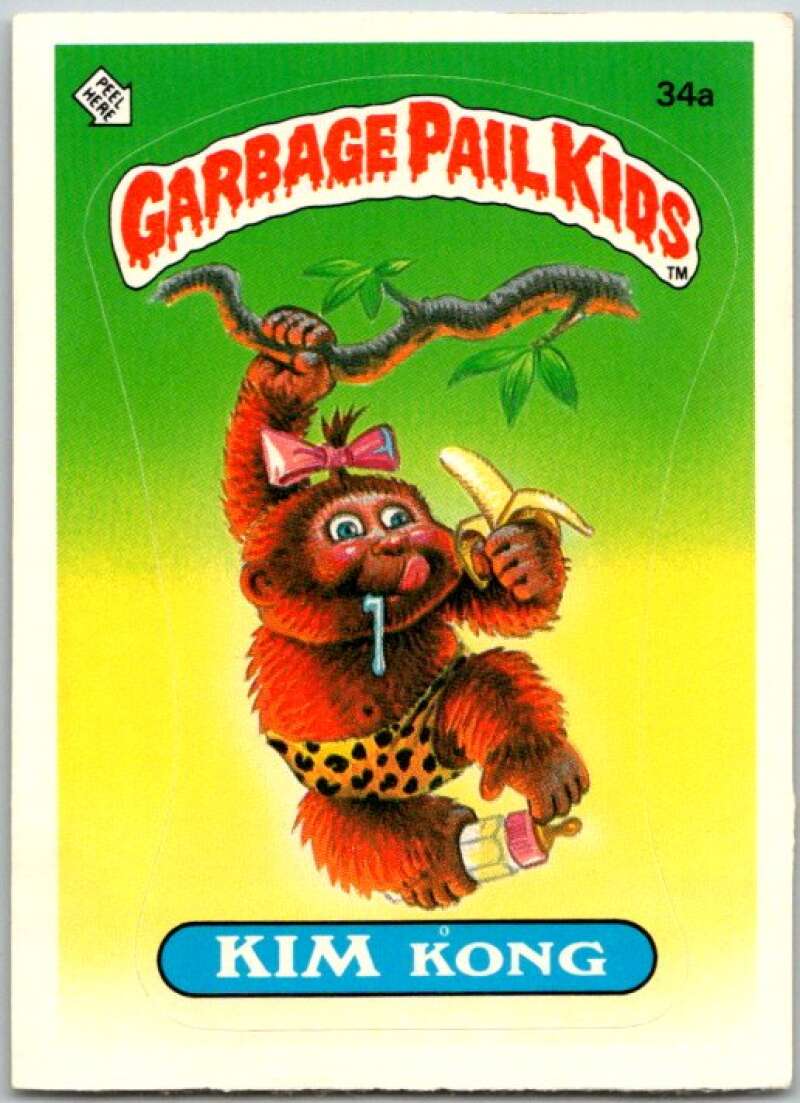 1985 Topps Garbage Pail Kids Series 1 #34a Kim Kong V44600