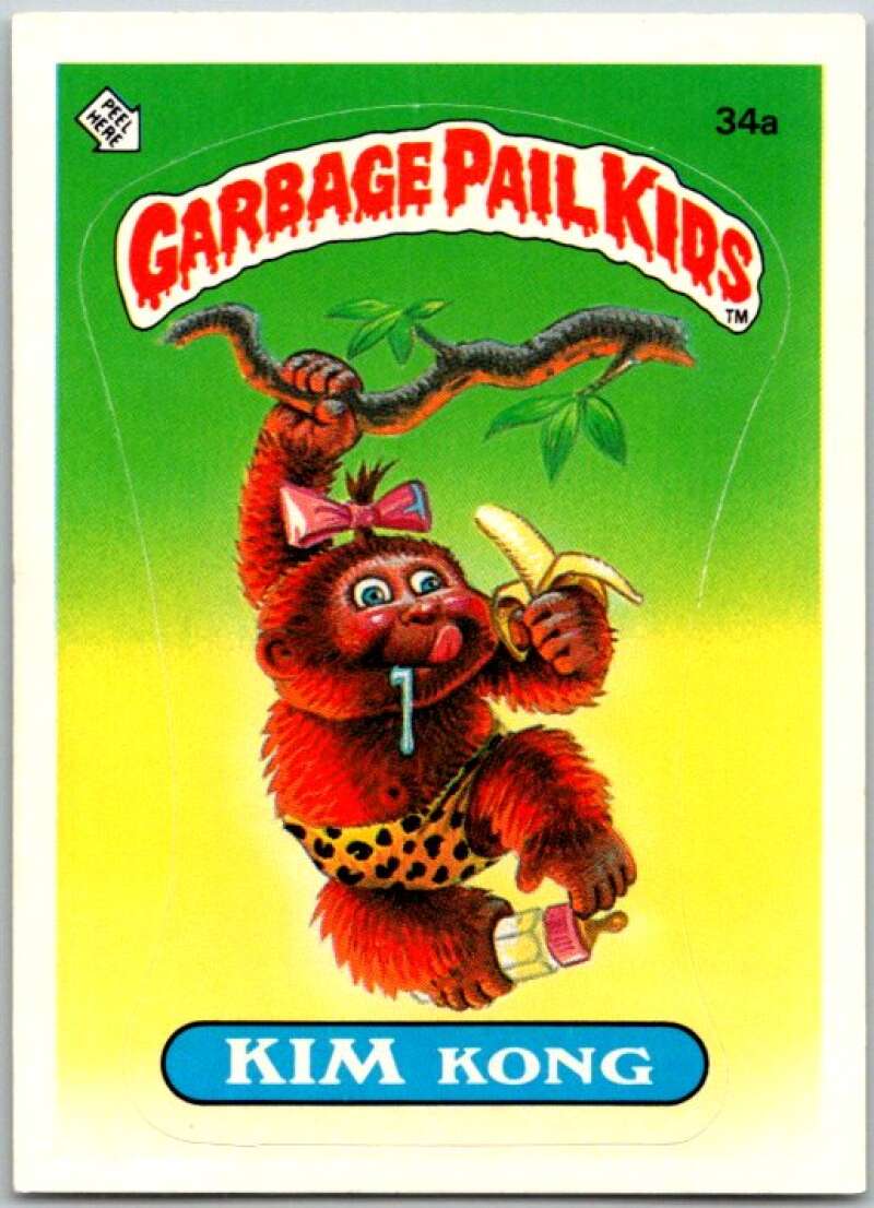 1985 Topps Garbage Pail Kids Series 1 #34a Kim Kong V44602