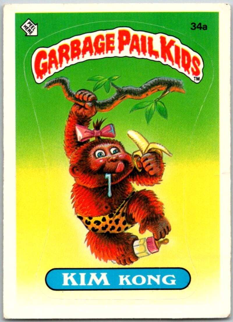 1985 Topps Garbage Pail Kids Series 1 #34a Kim Kong V44604