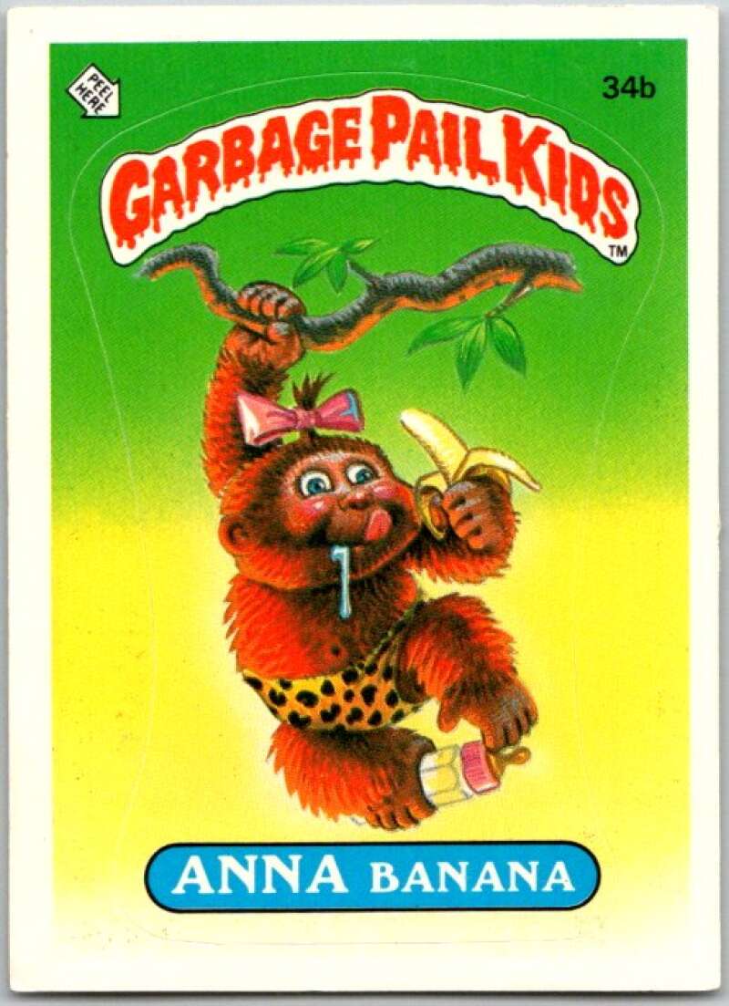 1985 Topps Garbage Pail Kids Series 1 #34b Anna Banana V44605