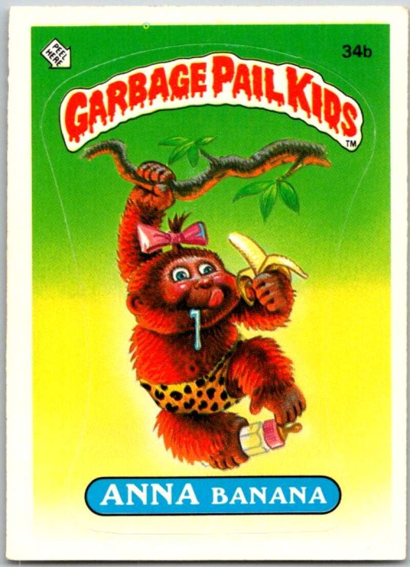1985 Topps Garbage Pail Kids Series 1 #34b Anna Banana V44606