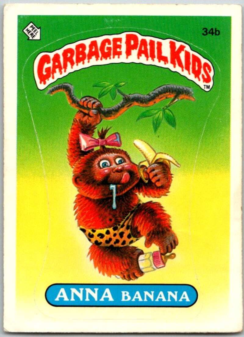 1985 Topps Garbage Pail Kids Series 1 #34b Anna Banana V44607