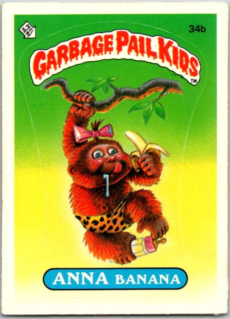 1985 Topps Garbage Pail Kids Series 1 #34b Anna Banana V44608