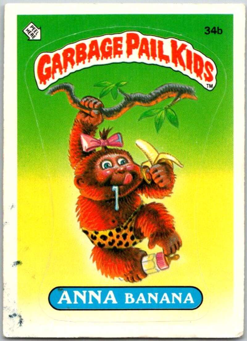 1985 Topps Garbage Pail Kids Series 1 #34b Anna Banana V44609