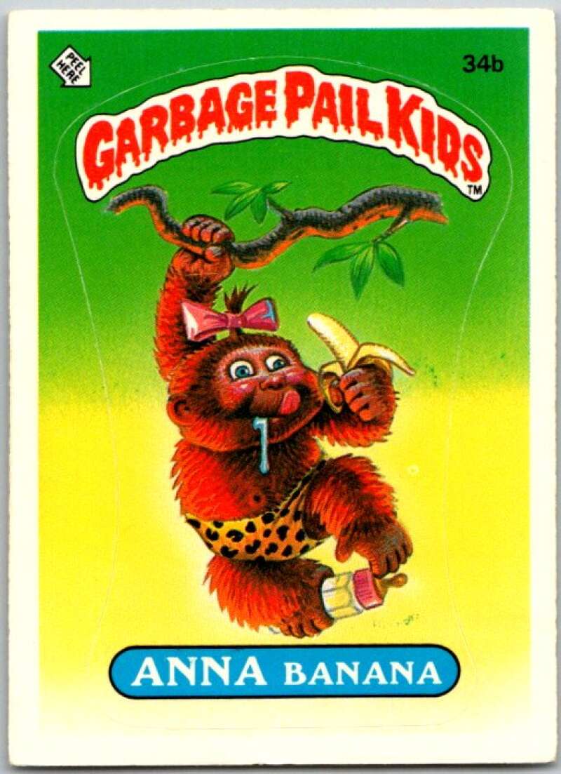 1985 Topps Garbage Pail Kids Series 1 #34b Anna Banana V44610