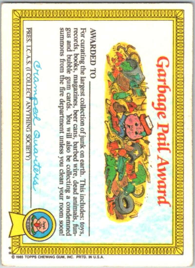 1985 Topps Garbage Pail Kids Series 1 #34b Anna Banana V44610