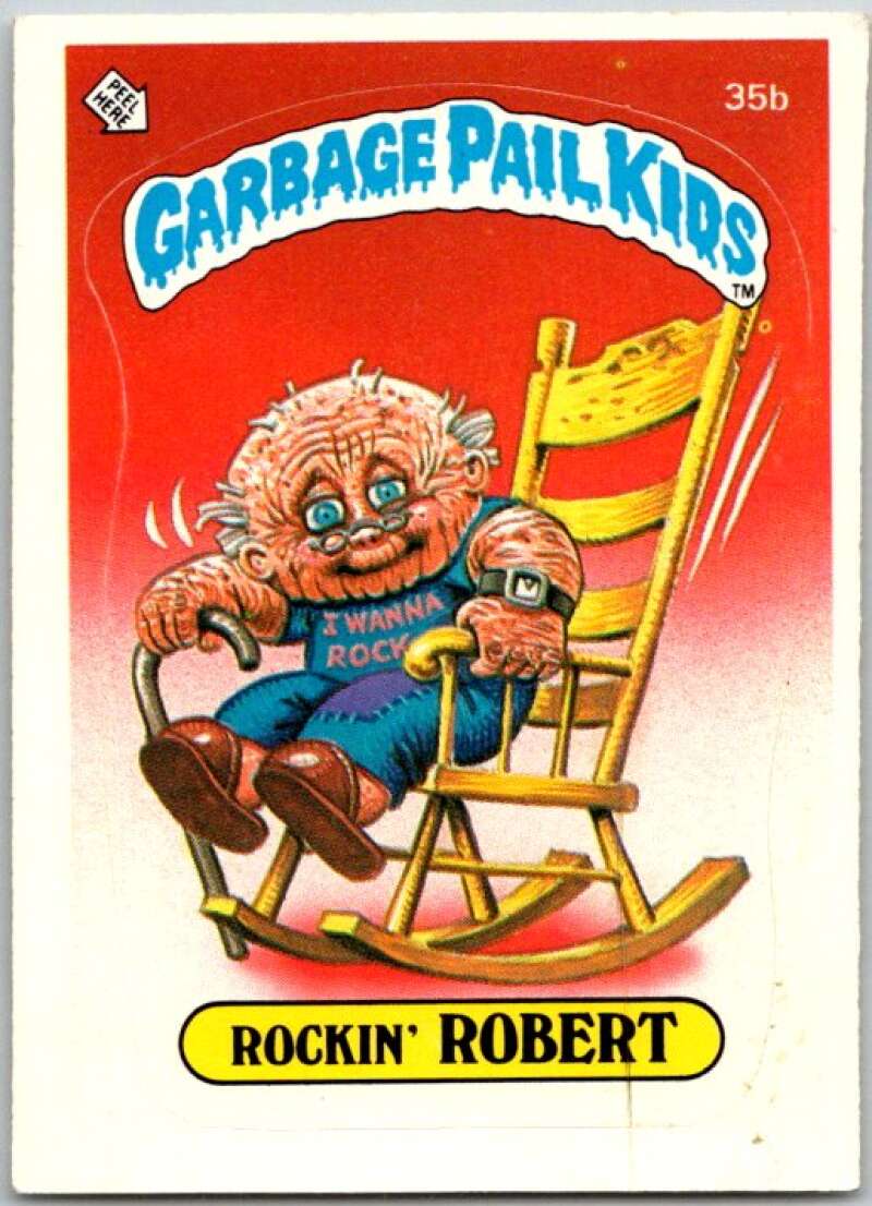 1985 Topps Garbage Pail Kids Series 1 #35a Wrinkly Randy V44615