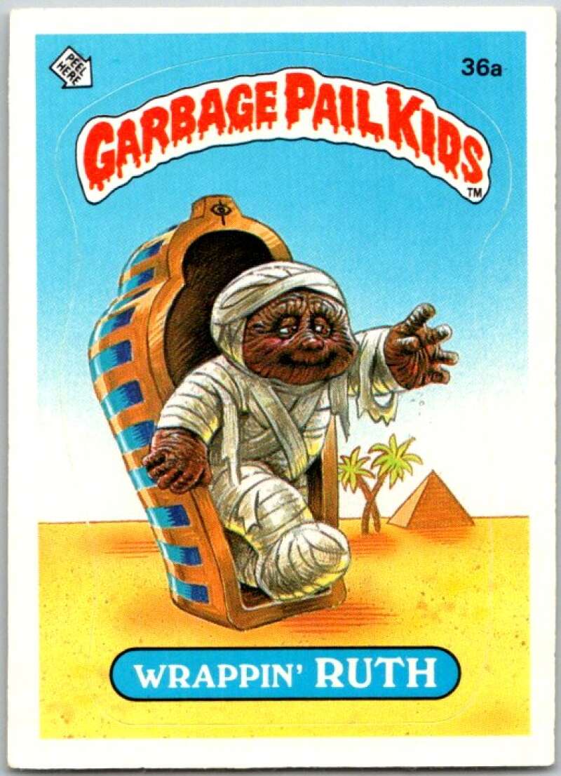 1985 Topps Garbage Pail Kids Series 1 #35a Wrinkly Randy V44616