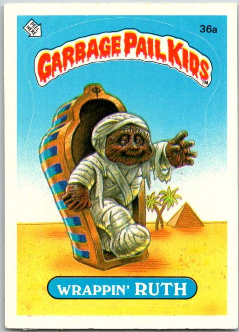 1985 Topps Garbage Pail Kids Series 1 #35a Wrinkly Randy V44617