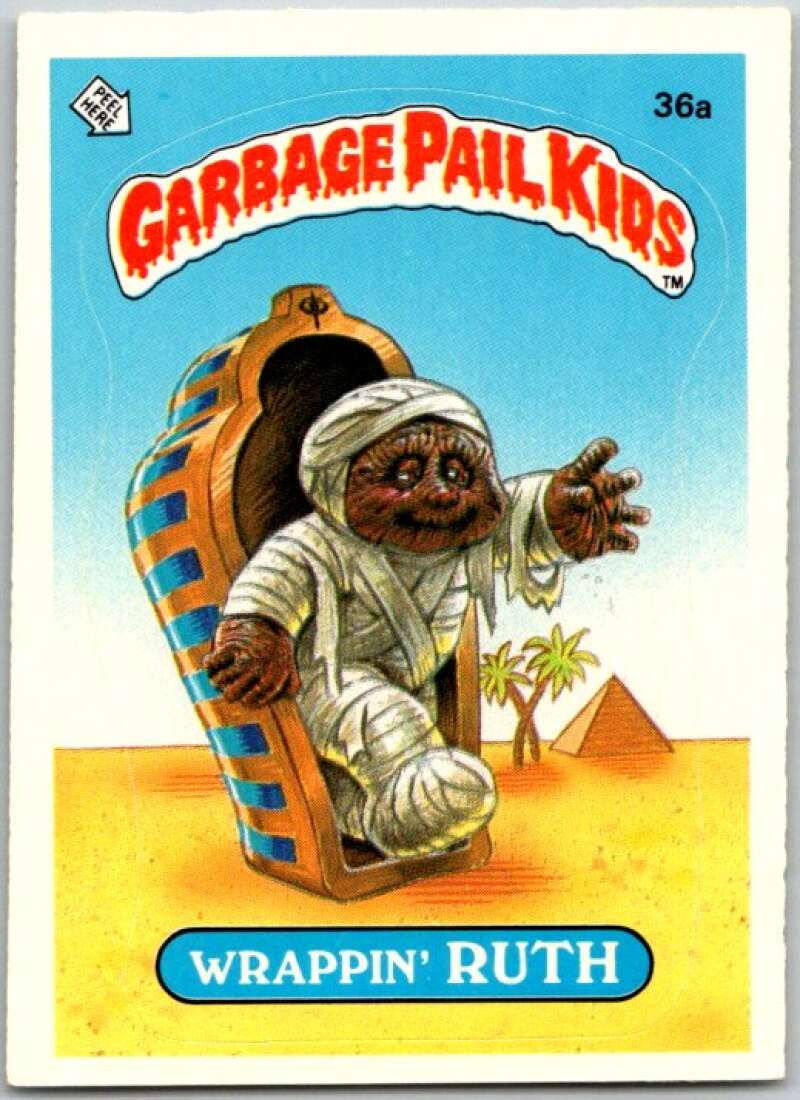 1985 Topps Garbage Pail Kids Series 1 #35a Wrinkly Randy V44620